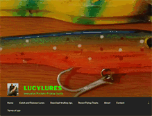 Tablet Screenshot of lucylures.com